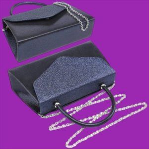 DASEIN Glitter Flap Envelope Clutch, Evening, Cocktail, Wedding, Prom Purse New